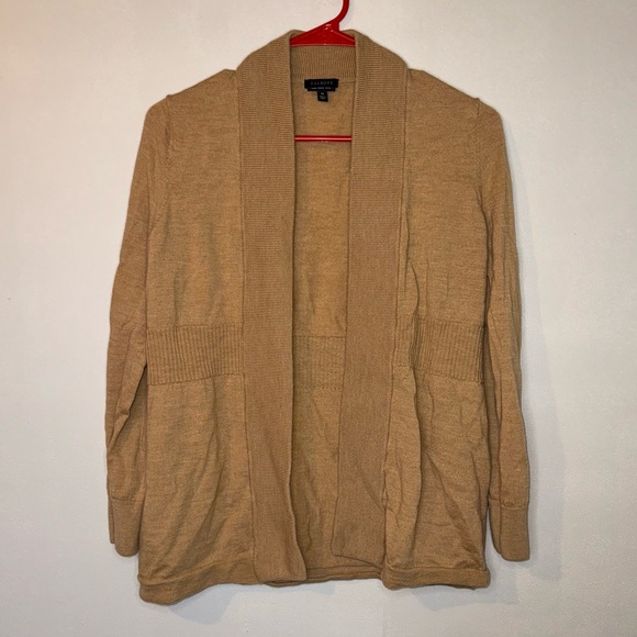 Talbots Tan Open Front Cardigan - Picture 6 of 6